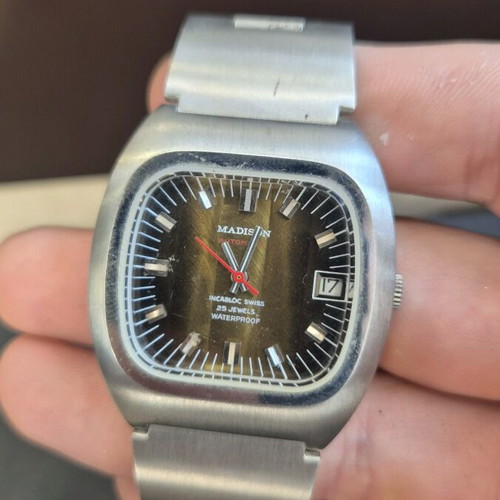 Madison automatic watch vintage 1980 new