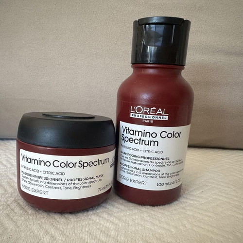 Vitamino Color Spectrum Shampoo and Mask travel size set new