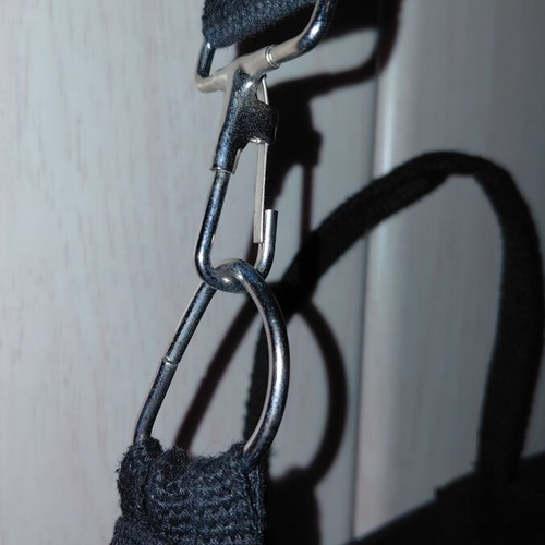 Shein crossbody bag like new, black fabric with metal details