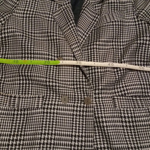 Houndstooth pattern blazer jacket used, checkered design