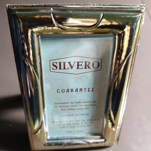 Silver photo frame 925 used, Greek made
