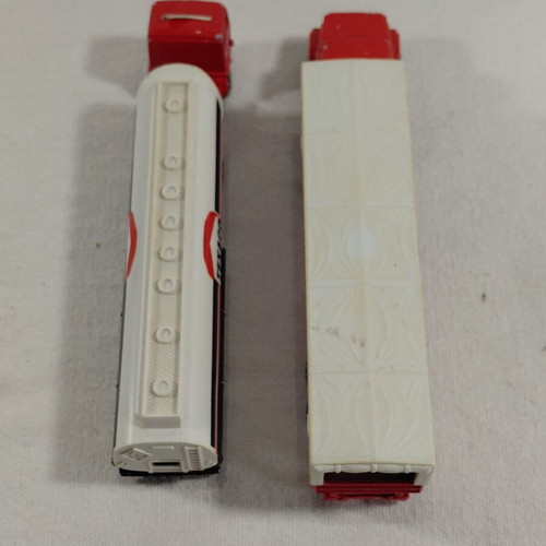 Majorette metal toy trucks vintage used, set of two