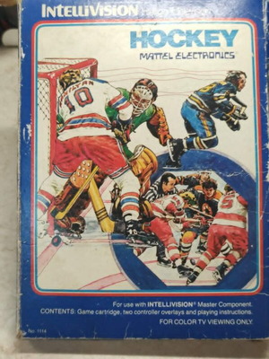Intellivision Hockey video game like new with box and manual