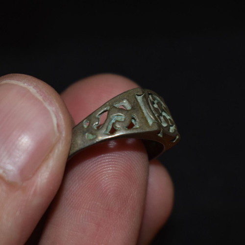 Vintage silver ring used, 925 silver, size 19