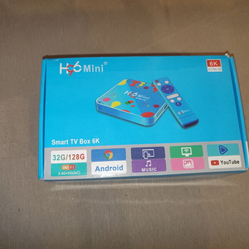 H96 Mini TV Box like new, 4GB RAM, 128GB, Android 9.0, 6K