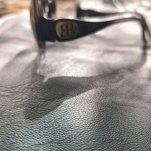 Balenciaga sunglasses used, large black and gray