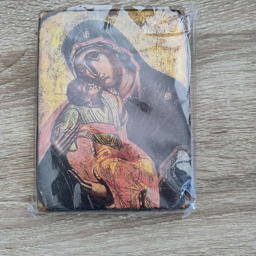 Wooden icon of Panagia new, 12x9 cm