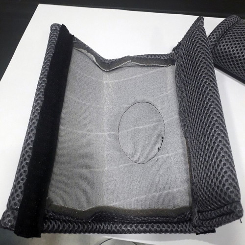 Seat Decorative Seatbelt Protectors Set of 2, Grey, New