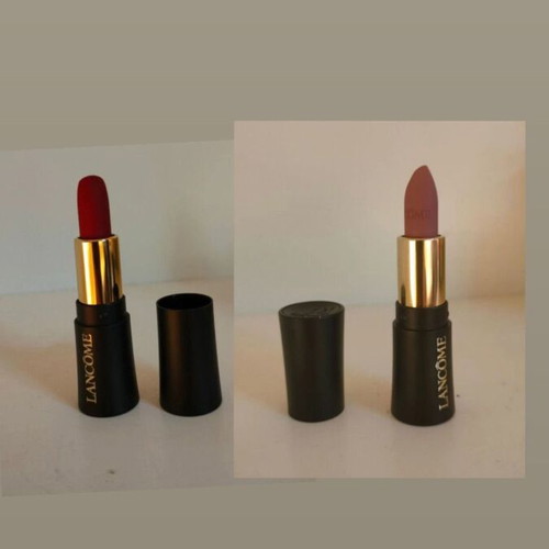 Lancome mini lipsticks new, red and nude set of 2