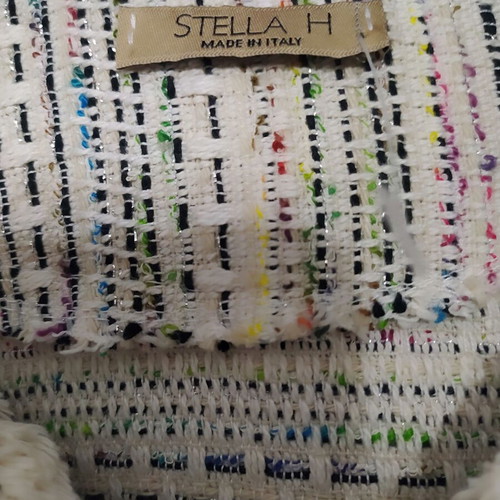 Mixed Color Tweed jacket by STELLA H new, size medium