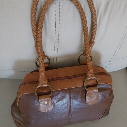 Accessorize handheld bag used, brown