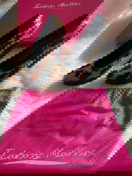Ψηλοτάκουνες γόβες leopard pony skin