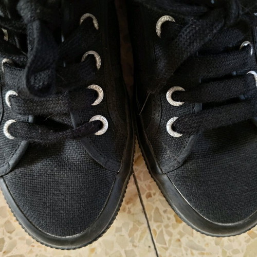 Superga black sneakers like new, size 36