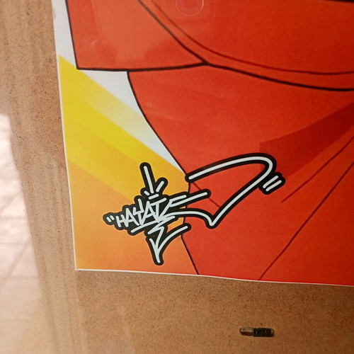 Naruto wallpaper used, signed by Hayate, high-quality thick paper