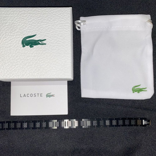Black bracelet new Lacoste