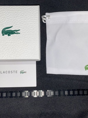 Black bracelet new Lacoste