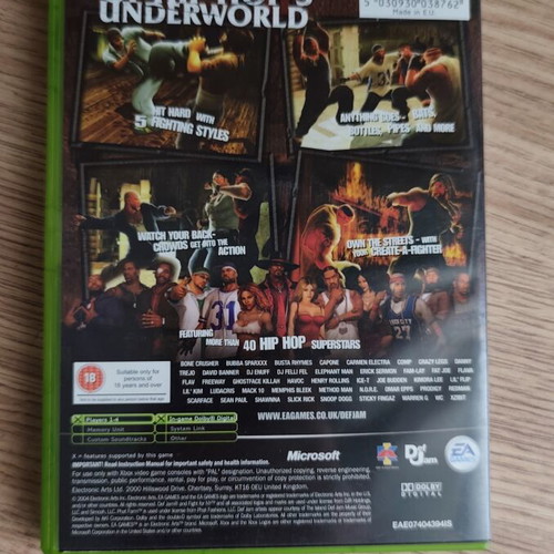Def Jam Fight for NY game like new with manual