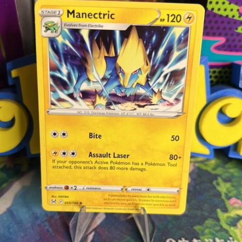 Manectric LOR Pokemon card mint condition