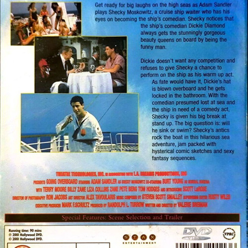 Going Overboard DVD comedy movie with Adam Sandler used