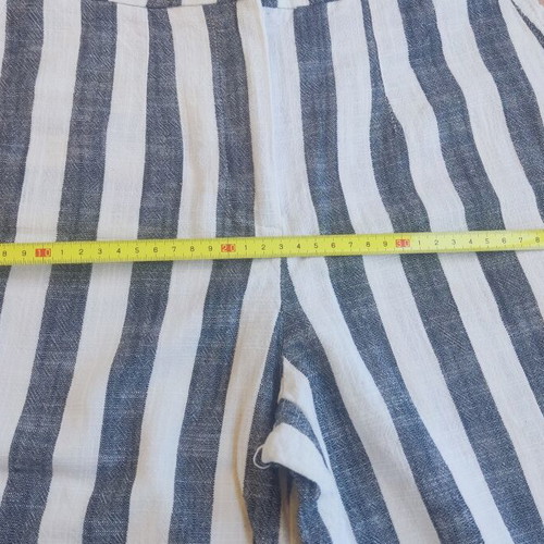 Linen pants Bershka size 36 like new, black and white