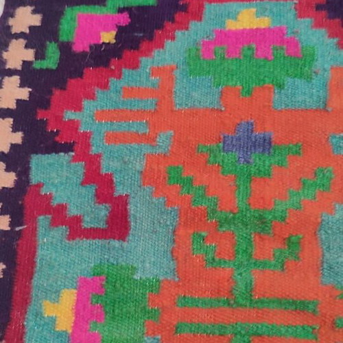Handwoven Wool Loom Textile New 2.20x0.55 from Arnaia Chalkidiki