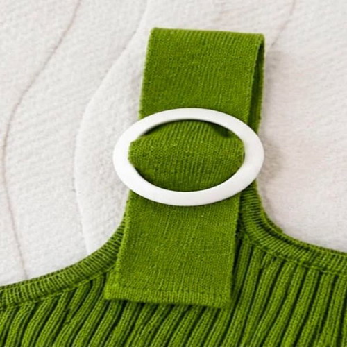 Summer knitted top like new, green, size S