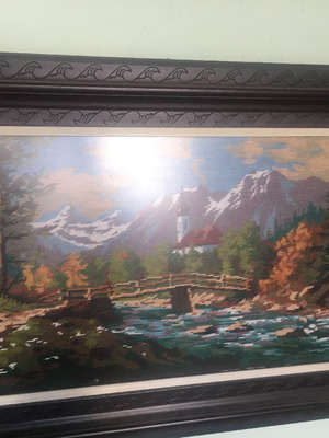 Πίνακας κεντημένος στο χέρι μεταχειρισμένος