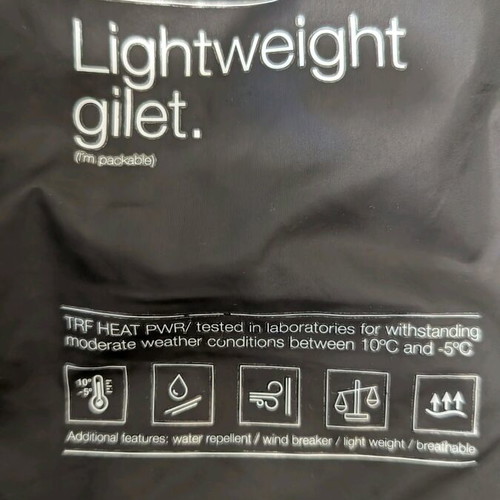Zara warm vest size S like new, black