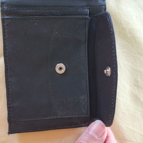 Gianfranco Ferre men's wallet, black, fabric and leather