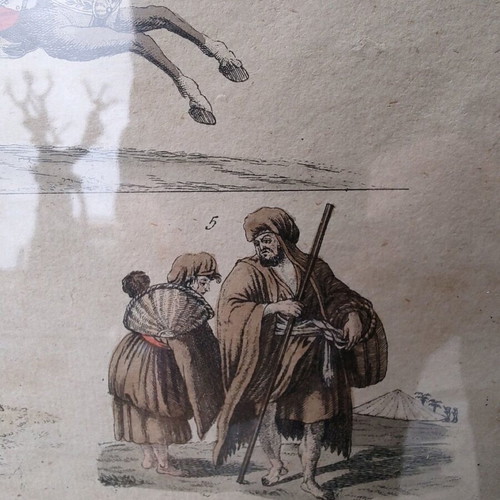 Χαλκογραφία επιχρωματισμένη χειροποίητα σαν καινούργια, σπάνια τού 1800