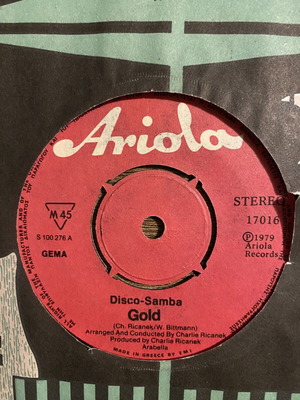 Gold Disco-Samba 7" single like new, Ariola 1979 Greece