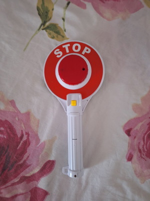 Traffic signal sign with light Go/Stop
