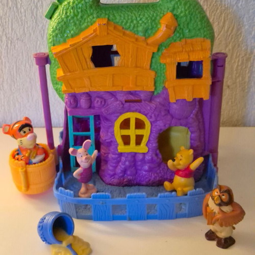 Vintage Winnie the Pooh Mattel 100 Acre Wood playset bundle