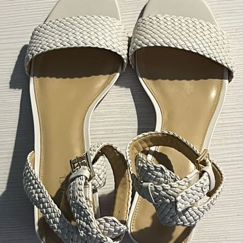Michael Kors leather summer sandal new size 38 white