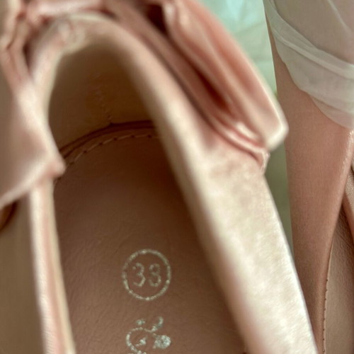 Satinette Heels Pink Pumps Size 38 New