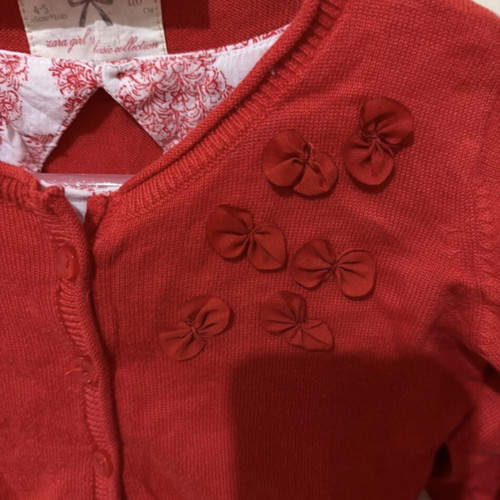 Zara kids summer dress with cardigan like new, viscose and cotton