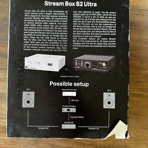 Pro-Ject Stream Box S2 Ultra music streamer like new, silver