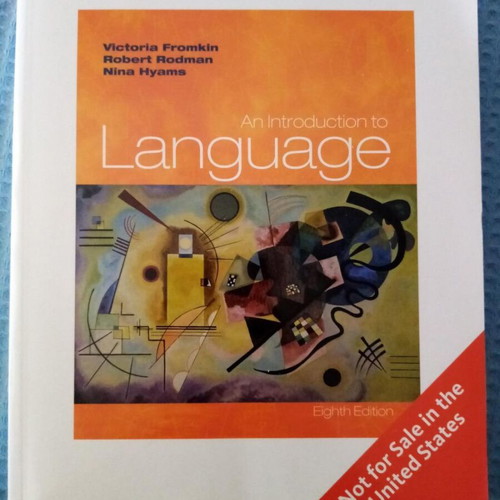 An Introduction to Language International Edition 8th edition like new