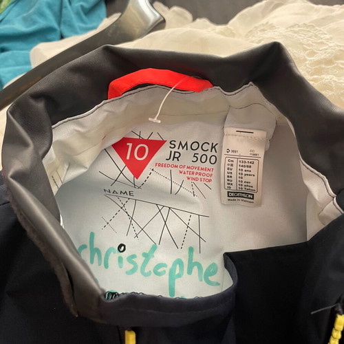 Decathlon Sailing 500 Waterproof Windbreaker Jacket for Kids, Like New