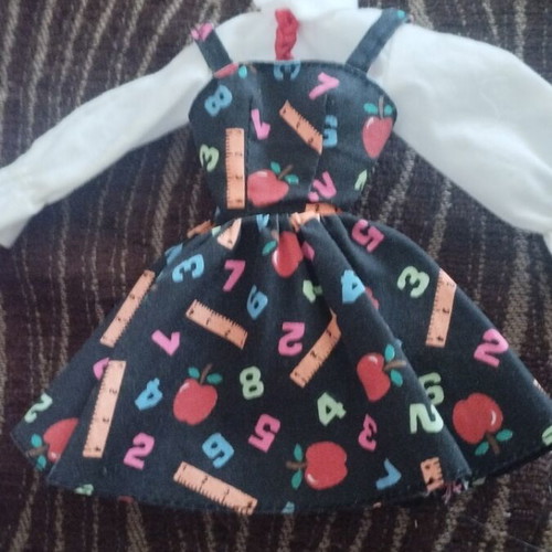 Barbie teacher doll with vintage dress