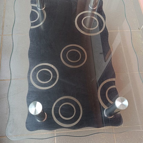Glass coffee table like new