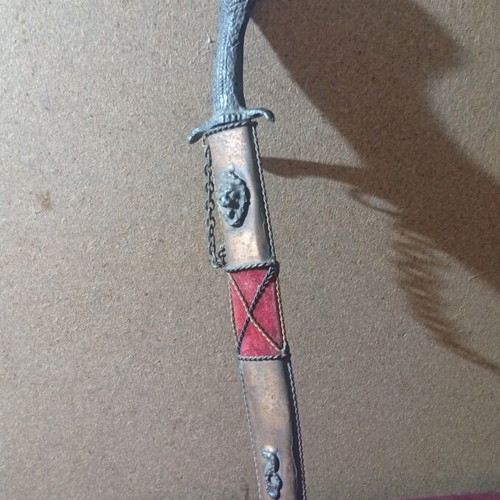 Decorative souvenir knife 1970 used, not sharpened