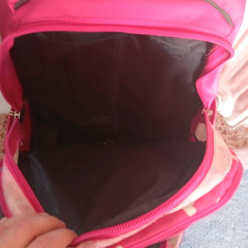 Polo Glow Girl school trolley bag used, fuchsia color