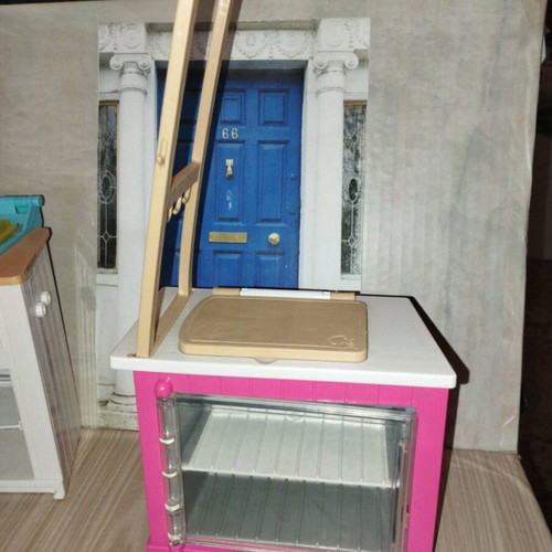 Barbie kitchen used, set of three furniture pieces