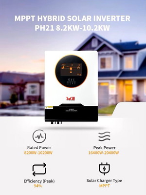 SKE In Stock 10.2KW Hybrid Solar System 48V 150A MPPT Charge Controller 230VAC Off Grid