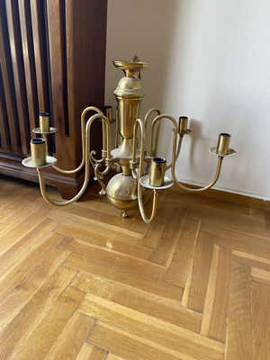Ceiling light gold color like new