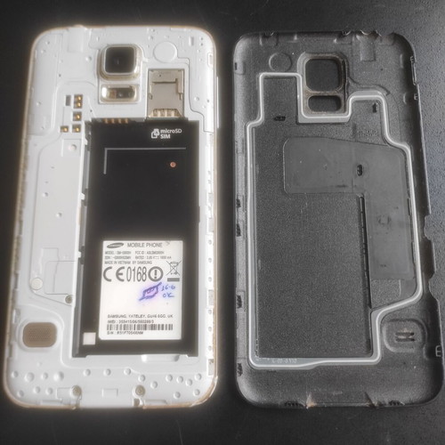 Samsung Galaxy S5 SM-G900H used phone for spare parts with screen and back cover