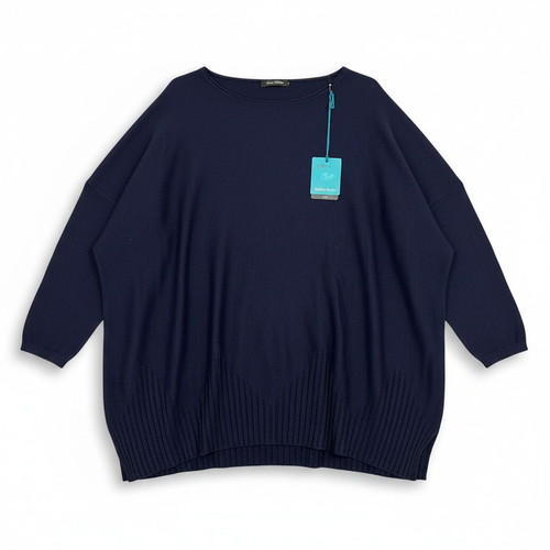 SuDar BaBe navy blue oversized knit sweater