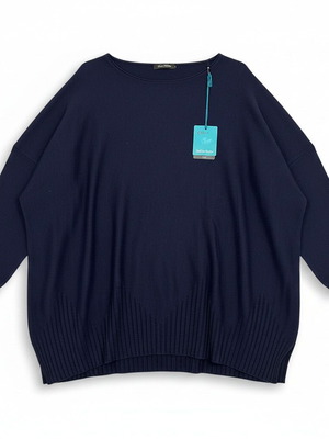 SuDar BaBe navy blue oversized knit sweater