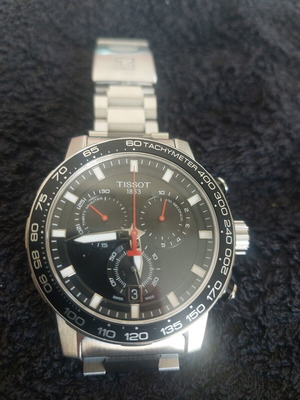 Tissot Supersport Chrono watch like new, stainless steel, sapphire crystal